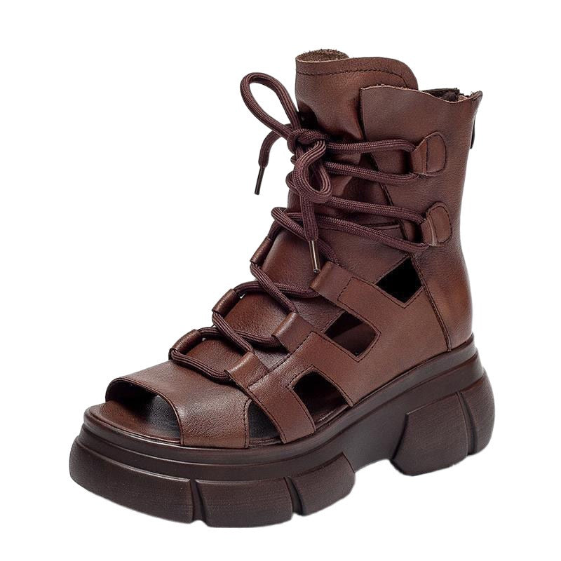 New Womens Sandals And Boots With A Hollowed-out Design