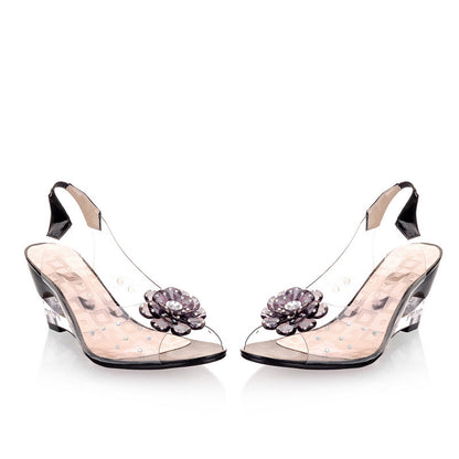 Chaussures d'été style bouche de poisson