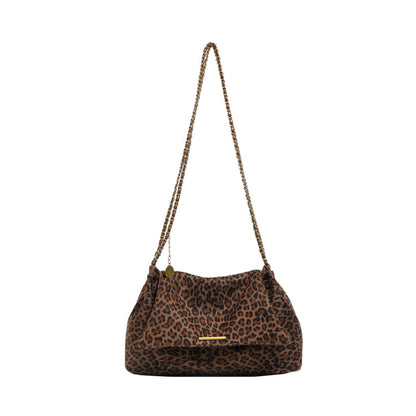 Sleek, Versatile High-capacity Trendy Leopard-print Shoulder Bag