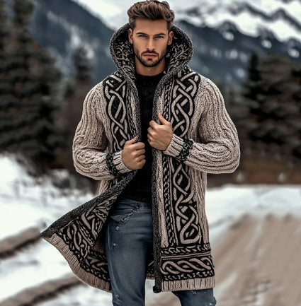 New 3D-printed Casual Hooded Cape Jacket