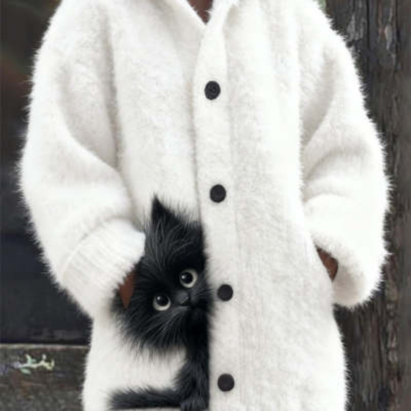 Veste/Sweat-shirt à capuche imprimé