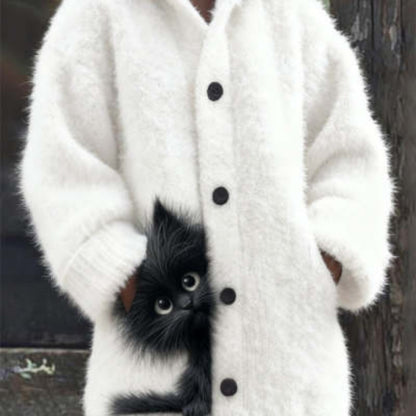 Veste/Sweat-shirt à capuche imprimé