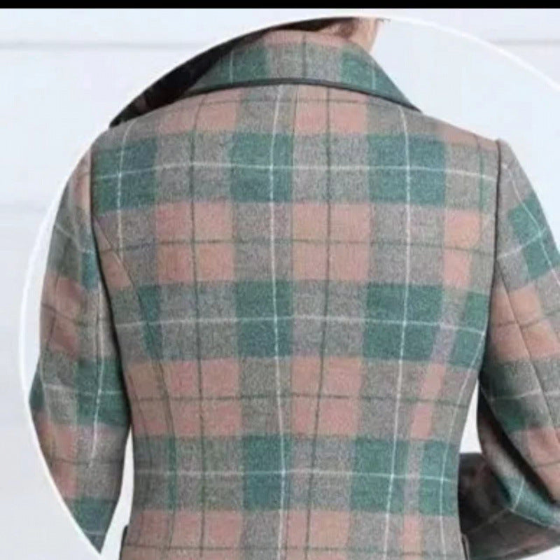 Womens Stylish Casual And Chic Plaid Jacket