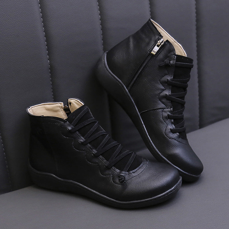 Bottines courtes décontractées montantes