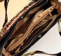 Studded Leather Fashionable And Elegant Womens Tote Bag