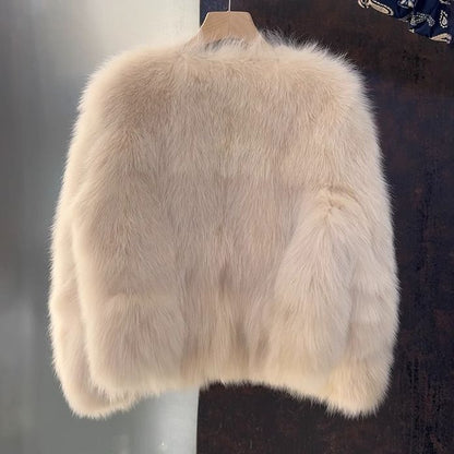 Nouveau manteau polyvalent en fourrure de renard pour l’hiver