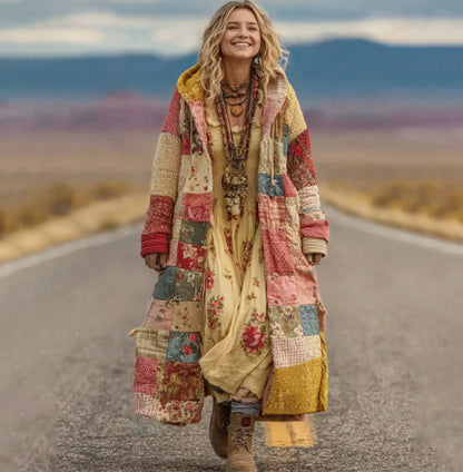 New 3D-printed Casual Hooded Cape Jacket